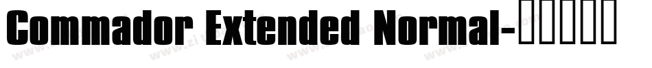 Commador Extended Normal字体转换